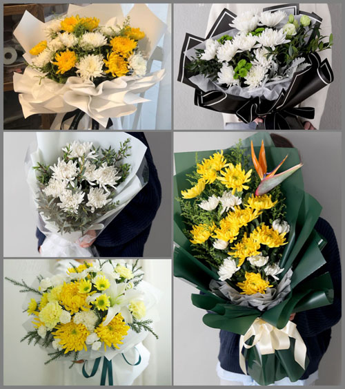 贵州遵义红花岗区虾子镇清坪村白事花束代送